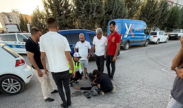 Motosiklet ile otomobil çarpıştı: 1 yaralı