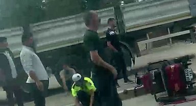 Motosiklet ile otomobil çarpıştı: 1 yaralı