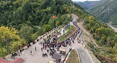 Motosiklet tutkunlarından "İstiklal" sürüşü