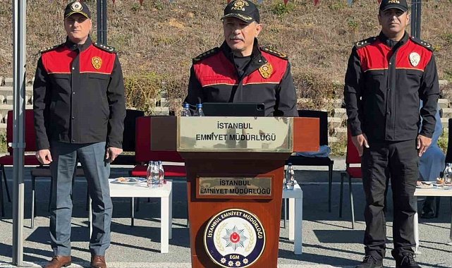 Motosikletli polis timlerinin eğitiminde son dersi İstanbul İl Emniyet Müdürü Selami Yıldız verdi