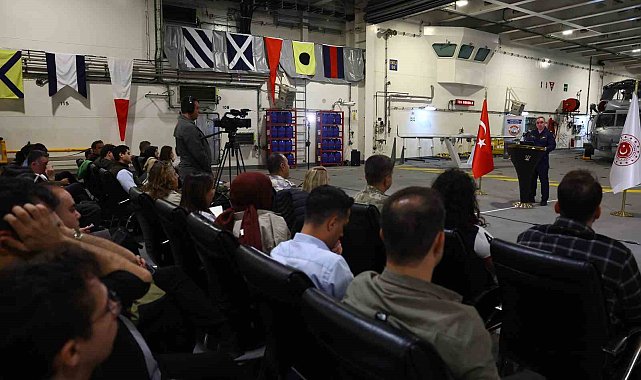 MSB Bakanlık Sözcüsü Tuğamiral Aktürk: "TCG Anadolu'dan ilk kez Dikey İnsansız Hava Aracı kalkışı gerçekleştirilecek"