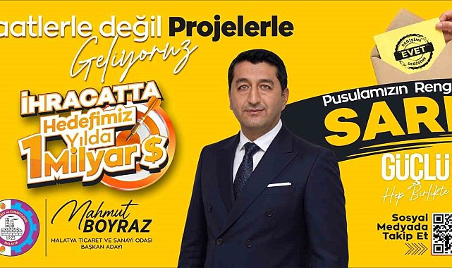 MTSO Başkan Adayı Boyraz'ın pusula rengi belli oldu