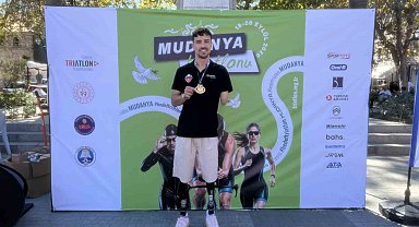 Mudanya Triatlonu'nda azmin adı Muhammed Ali Aydın