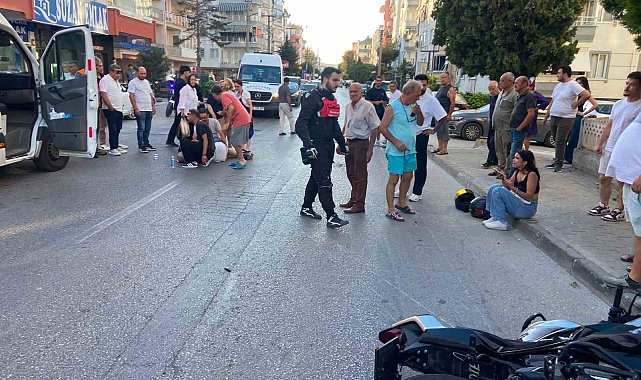 Mudanya'da motosiklet yayaya çarptı: 2 yaralı