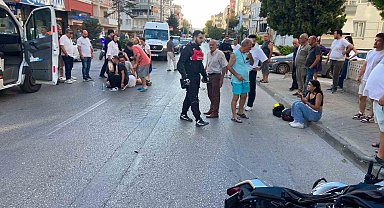 Mudanya'da motosiklet yayaya çarptı: 2 yaralı