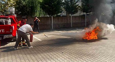 Muğla'da Aile ve Sosyal Hizmetler personeline yangın eğitimi verildi