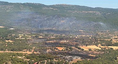 Muğla'daki yangına 90 saniyede 15 ton su bıraktılar