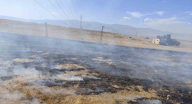 Muş'ta iki bölgede çıkan anız yangınları söndürüldü