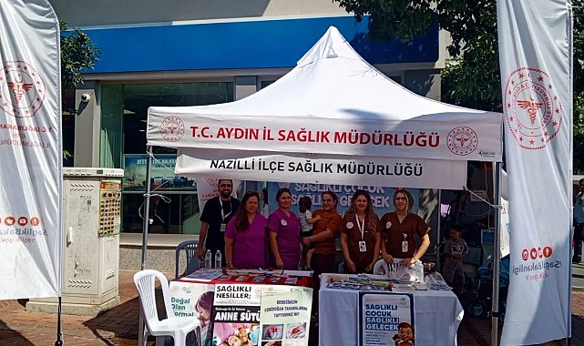 Nazilli'de Halk Sağlığı Haftası'nda sağlıklı gelecek için farkındalık çalışması
