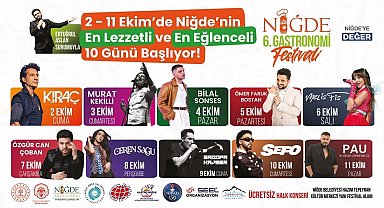 Niğde'de 10 gün sürecek Gastronomi Festivali başlıyor