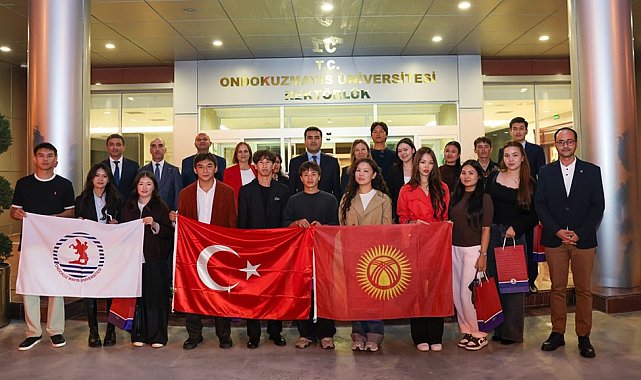 OMÜ'de Kırgız öğrencilerle başkonsolos buluşması