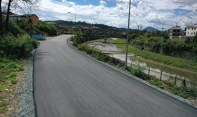 Ordu'da sıcak asfalt çalışmaları