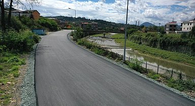Ordu'da sıcak asfalt çalışmaları