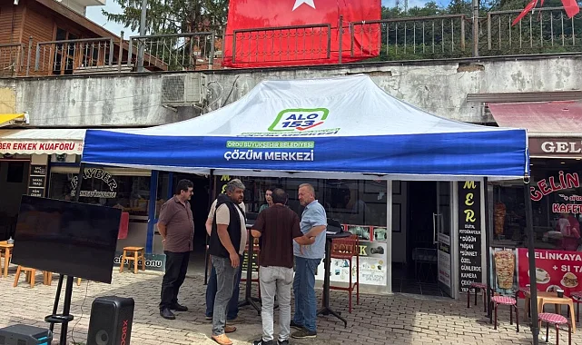 Ordu'da 153 Çözüm Merkezi Çamaş'ta vatandaşlarla buluştu