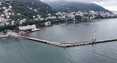 Ordu'da Atatürk Rıhtımı güçlendiriliyor