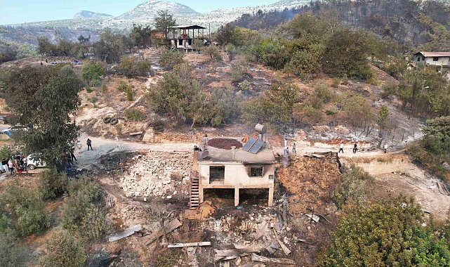 Orman yangınında acı bilanço: 19 hane yandı