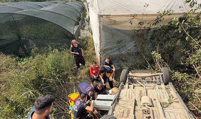 Osmaniye'de otomobil takla attı: 3 yaralı