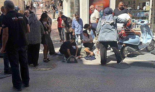 Otomobile çarpmamak için manevra yaptı, taş dubaya çarpıp savruldu