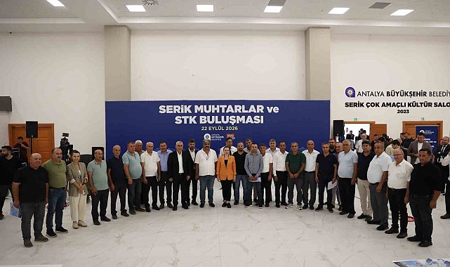 Özdemir, muhtarlarla buluştu: "Sizden gelecek her talep bizim yol haritamızdır"