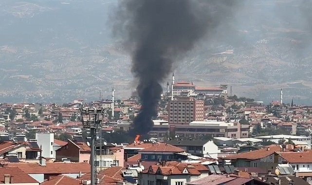 Palet fabrikasında yangın