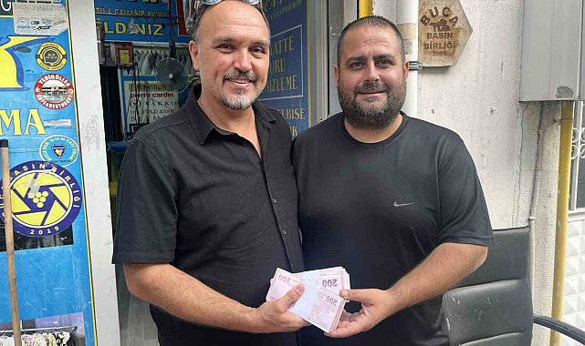 Para sahibine, dürüst esnaf rahatına kavuştu