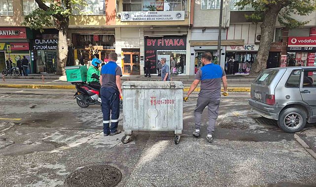 Patlamaların yaşandığı çöp konteynerinde bu defa da yangın çıktı