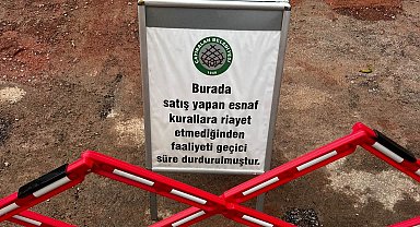 Pazar yerinde uygunsuz davranışa ceza: 1 ay satıştan men edildi