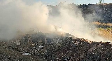 Pazaryeri'nde çöplük yangını korkuttu