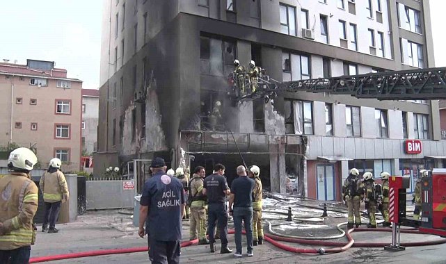 Pendik'te korkutan iş yeri yangını