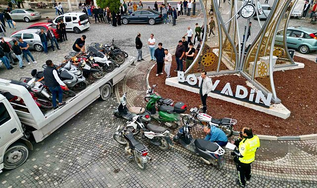 Polis denetiminde 52 motosiklet trafikten men edildi