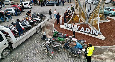 Polis denetiminde 52 motosiklet trafikten men edildi