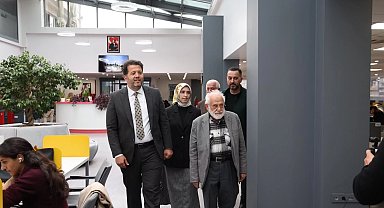 Prof. Dr. İhsan Süreyya Sırma'dan Çoban Mustafa Paşa Kütüphanesi'ne ziyaret