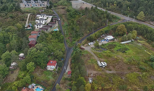 Sakarya Sapanca'da 10 kilometrelik asfalt mesaisi tamamlandı