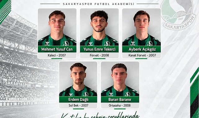 Sakaryaspor altyapısından 5 genç oyuncu A takıma yükseldi