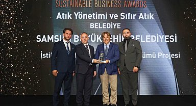 Samsun Büyükşehir'e sürdürülebilirlik ödülü