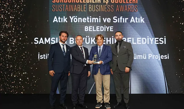Samsun Büyükşehir'e sürdürülebilirlik ödülü