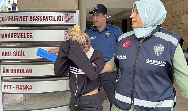 Samsun'da mağazalardan giysi çalan kadın tutuklandı