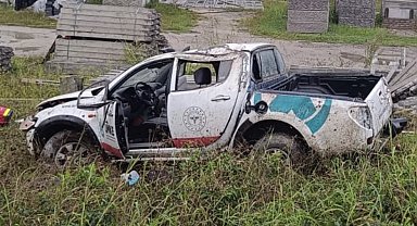 Samsun'da nakil için organ taşıyan UMKE aracı kaza yaptı: 1'i ağır 2 sağlık çalışanı yaralı