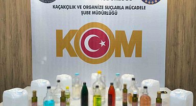 Samsun'da sahte içki operasyonu: 35 litre etil alkol ele geçirildi