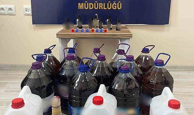 Sandıklı'da sahte alkol operasyonu