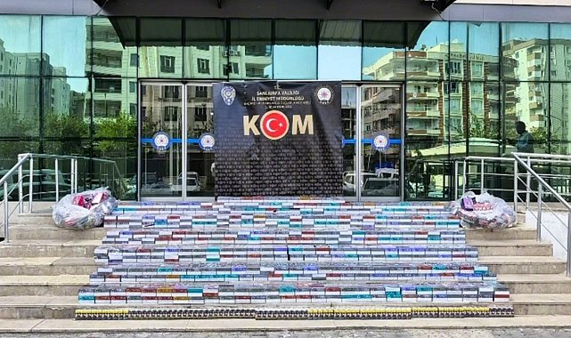 Şanlıurfa'da 10 milyon TL değerinde kaçak tütün ve sigara ele geçirildi
