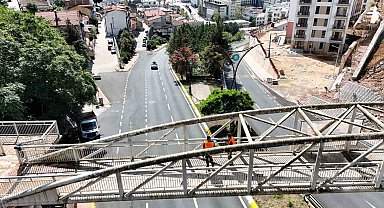 Santral Rampası'nda çevre düzenlemesi başladı