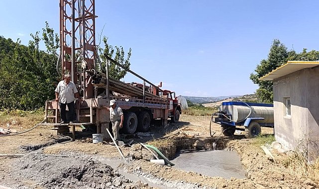 Şaphane Gaipler köyünde içme suyu için 220 metrelik sondaj