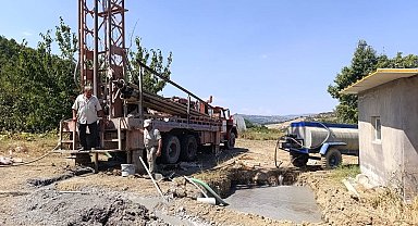 Şaphane Gaipler köyünde içme suyu için 220 metrelik sondaj