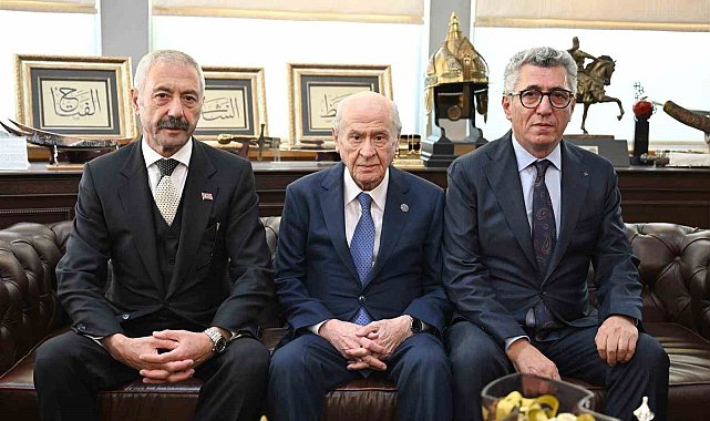Sarallar ve Şahinler ailelerinden MHP Lideri Bahçeli'ye ziyaret