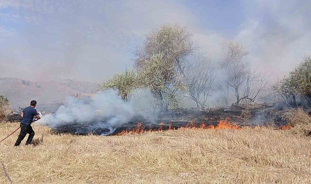 Saraykent'te 150 dönüm arazi yandı