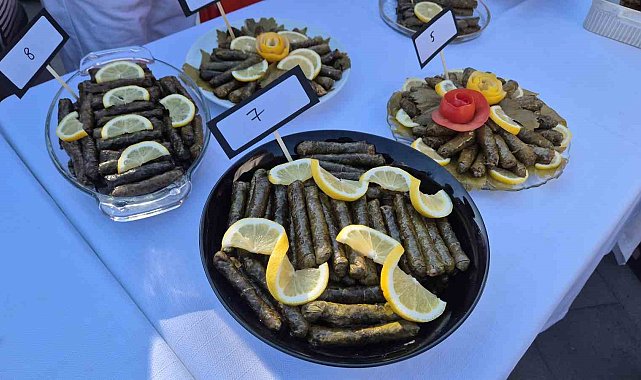 Sarma ve tatlılar yarıştı