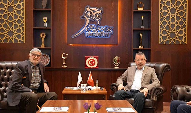 Şehit Nuri Özcan'ın babası Mehmet Özcan'dan Rektör Kırışık'a ziyaret