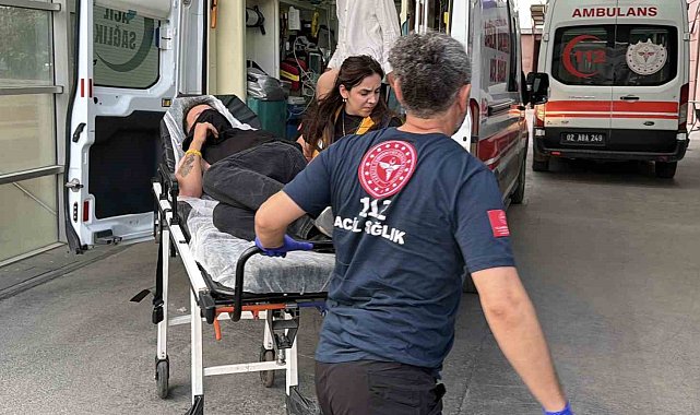 Şiddete maruz kalan kadını kurtarmak isterken bıçaklandı