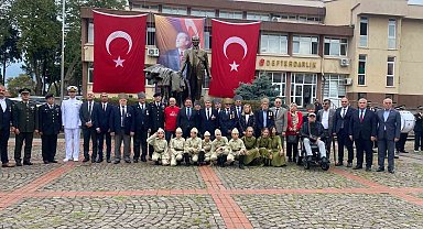 Sinop'ta Gaziler Günü yürüyüşü